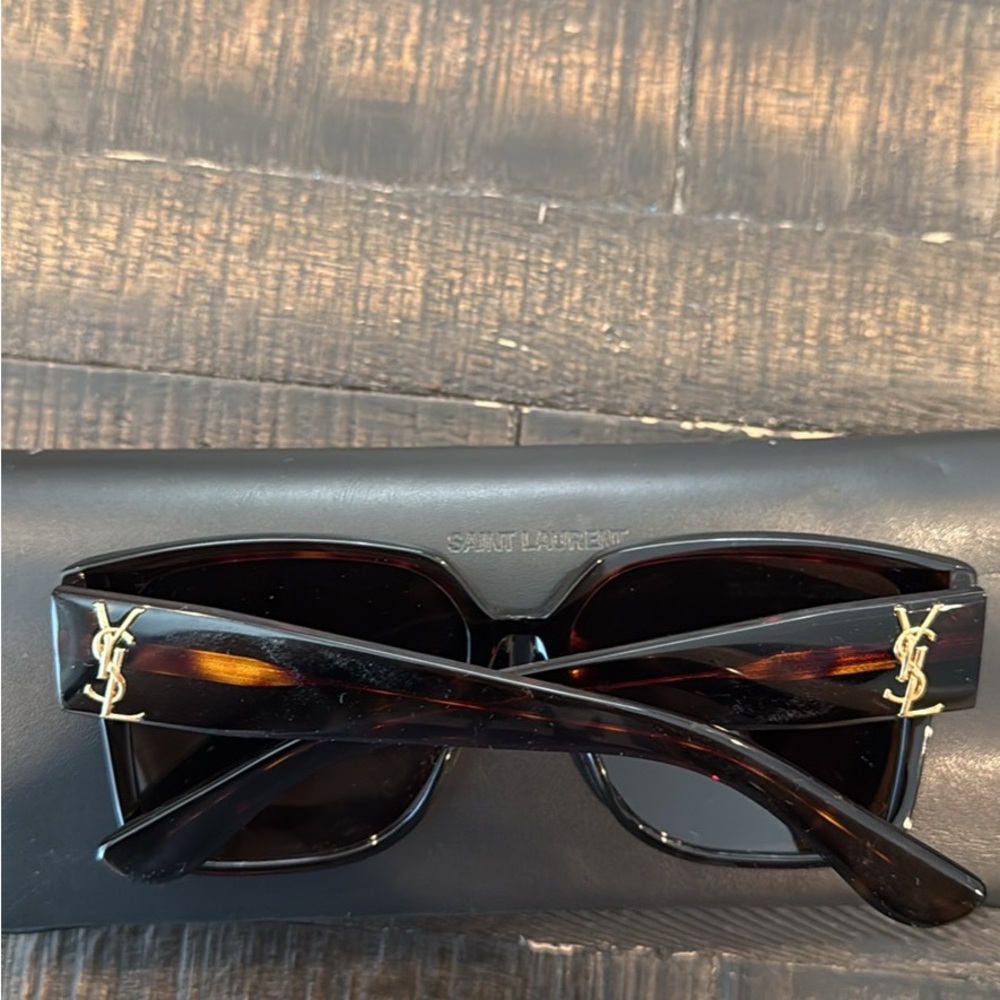 Saint Laurent Brown Butterfly Sunglasses